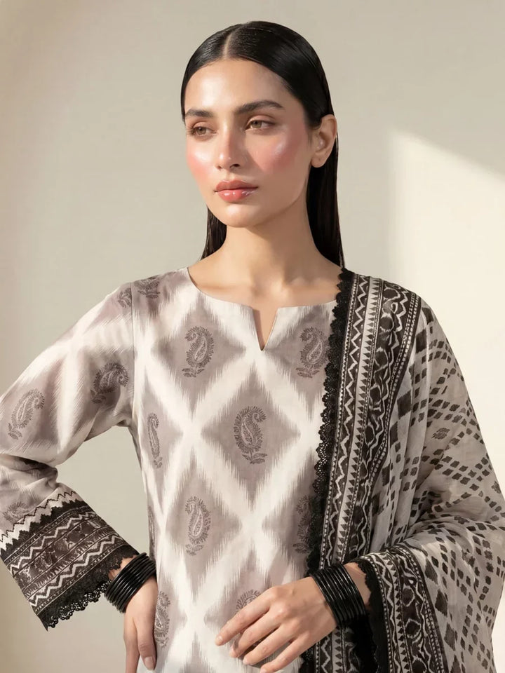 Salitex Unstitched Printed Lawn Silk 3 Piece Suit SUNS7ASI414 Casual Collection