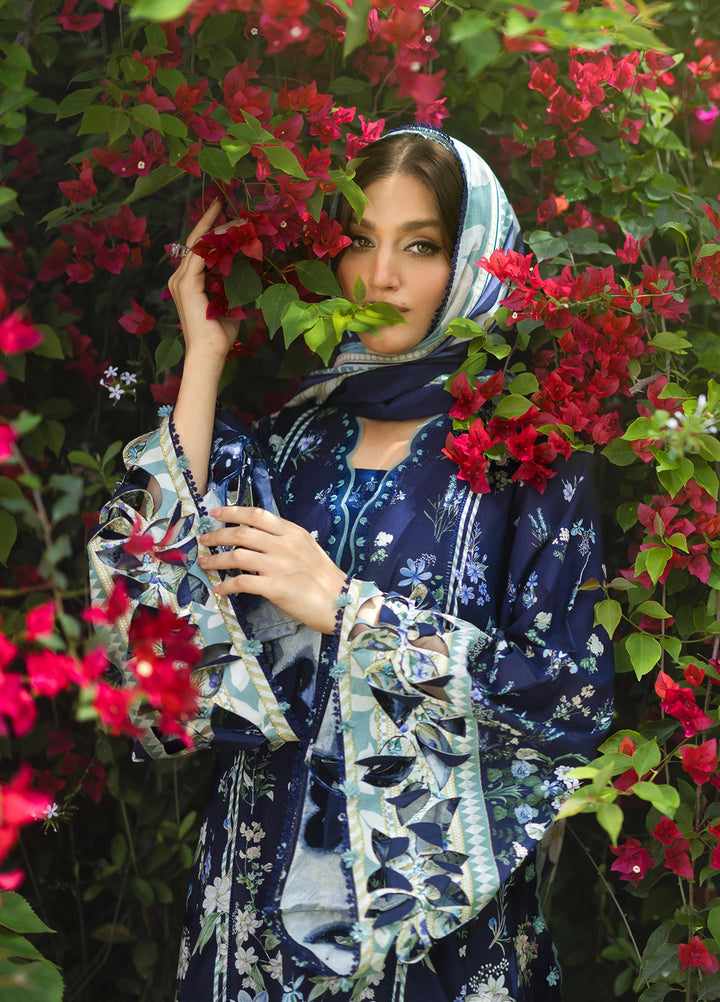 Bridgerton by Elaf Unstitched Printed Lawn 3 Piece Suit EL26ULB EPB-6B - Summer Collection
