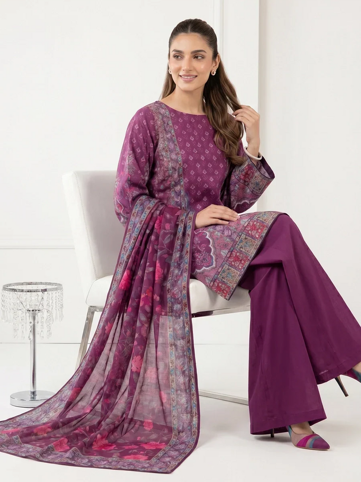 Salitex Unstitched Printed Lawn 3 Piece Suit SSW6U3P428 Summer Collection