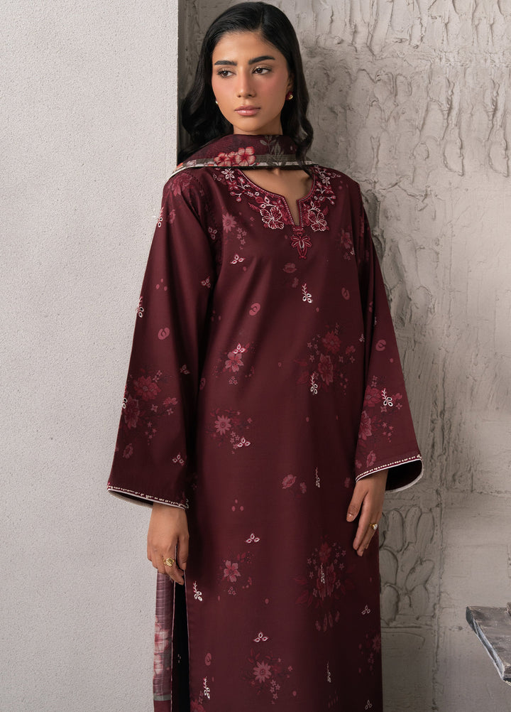 Selure by Seran Women Unstitched Embroidered Lawn 3 Piece Suit SN26ULS Veloura D-06 - Casual Collection