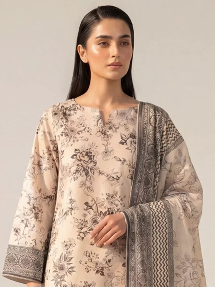 Salitex Unstitched Printed Lawn Silk 3 Piece Suit SUNS7ASI411 Casual Collection