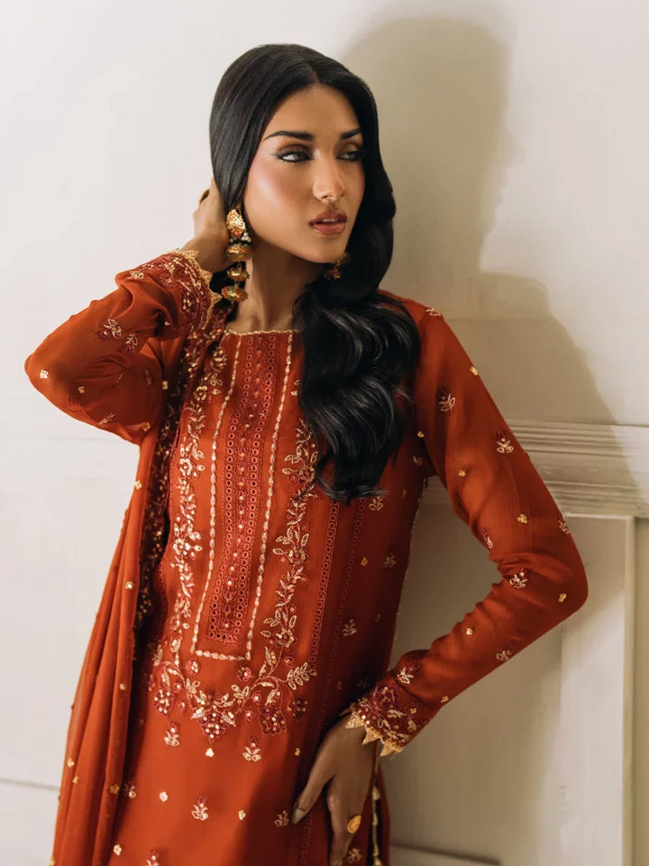 Salitex Unstitched Embroidered Chiffon 3 Piece Suit SUNS8CH515 Festive Collection