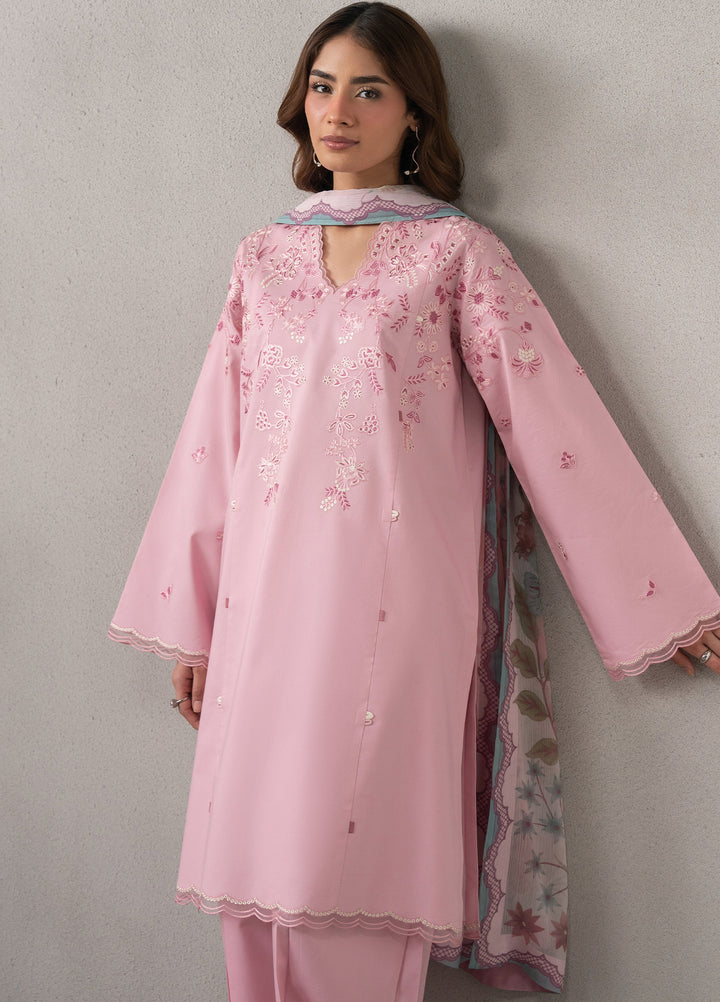 Selure by Seran Women Unstitched Embroidered Lawn 3 Piece Suit SN26ULS Florenne D-09 - Casual Collection