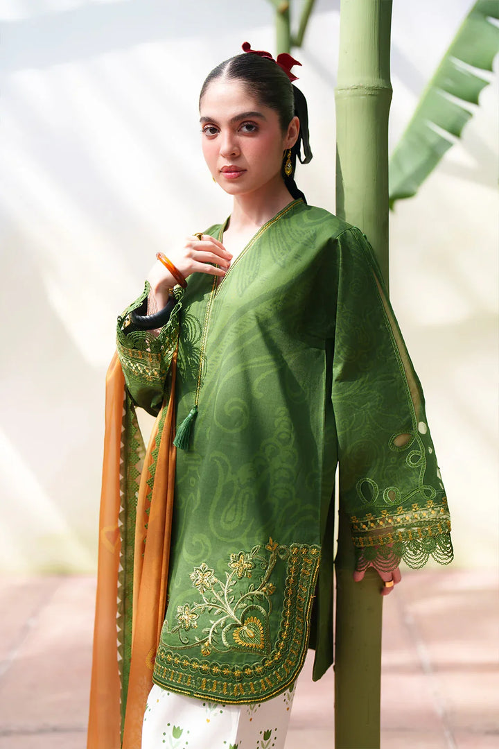 Laanem by Saira Rizwan Unstitched Embroidered Lawn 3 Piece Suit SR26ULL ELOWEN-A - Summer Collection