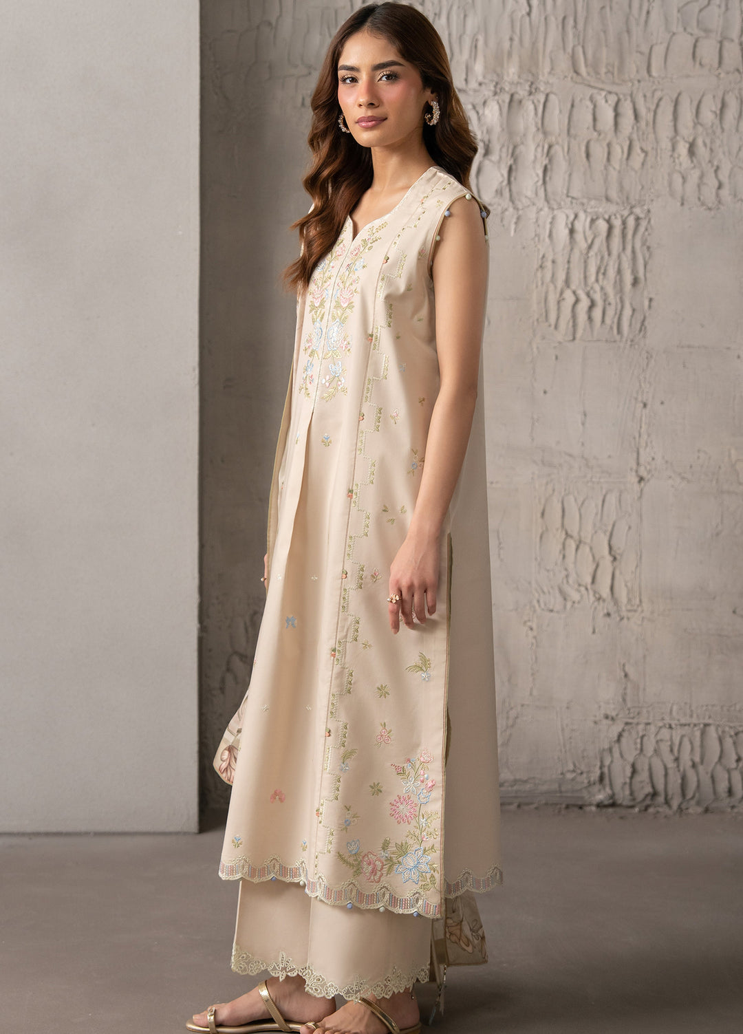 Selure by Seran Women Unstitched Embroidered Lawn 3 Piece Suit SN26ULS Eloise D-10 - Casual Collection
