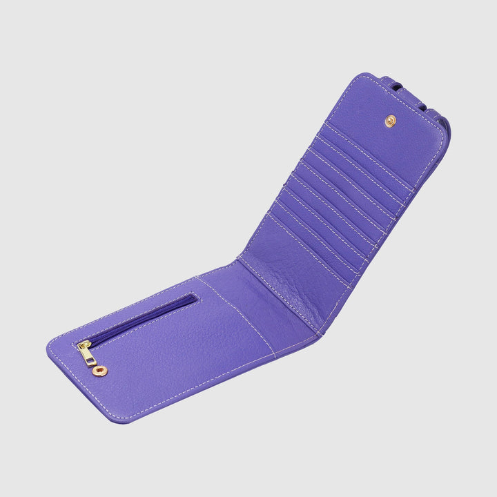 Lafanzo Unisex Leather Femora Crossbody Phone Pouch Purple - Accessories Collection