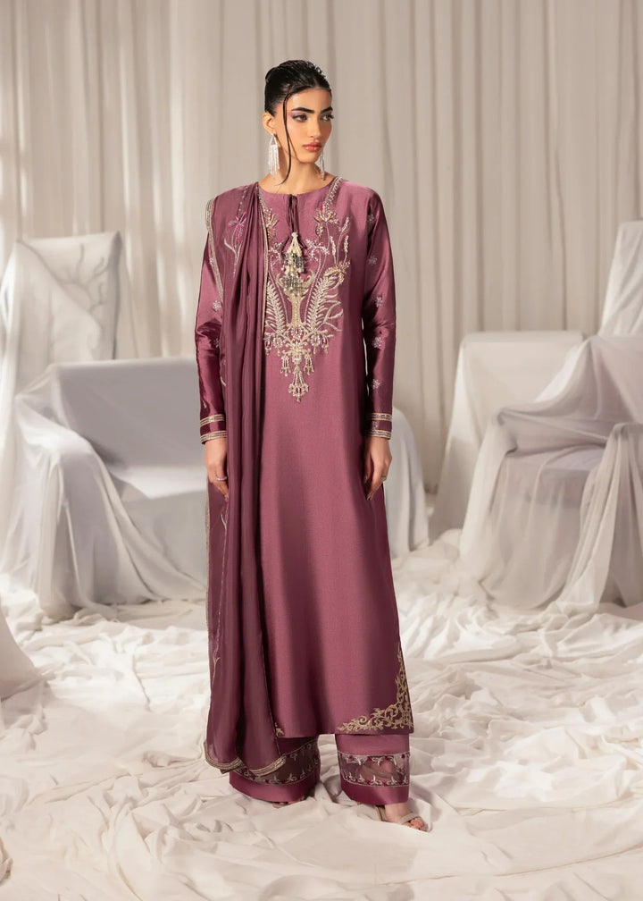Celeste by Jamni RTW Embroidered Sheesha Silk 3 Piece Suit PEONY Festive Collection