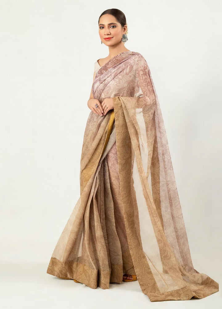 Imran Aftab RTW Printed Chiffon Saree Suit IASC 15 - Festive Collection
