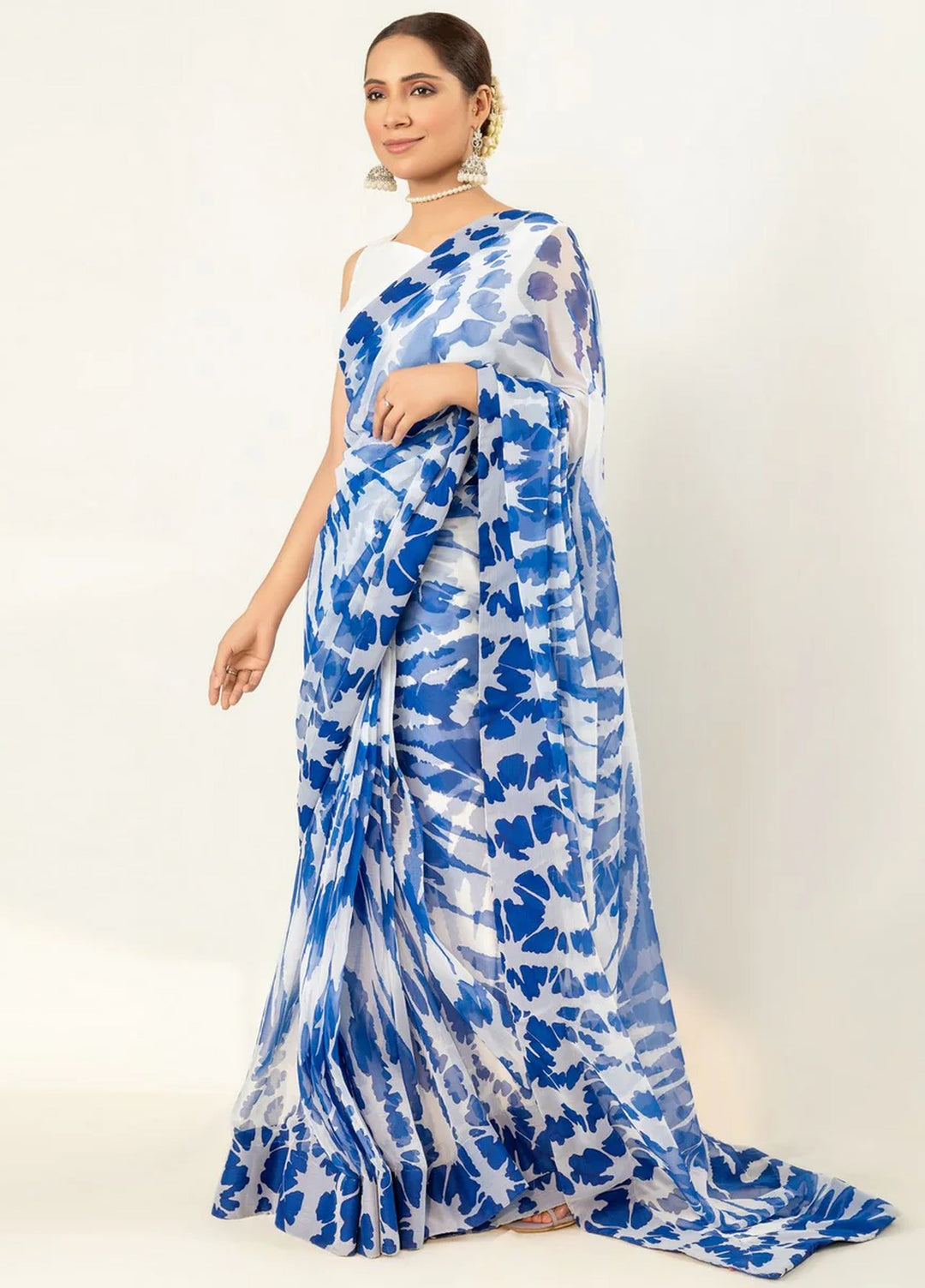 Imran Aftab RTW Printed Chiffon Saree Suit IASC 08 - Festive Collection