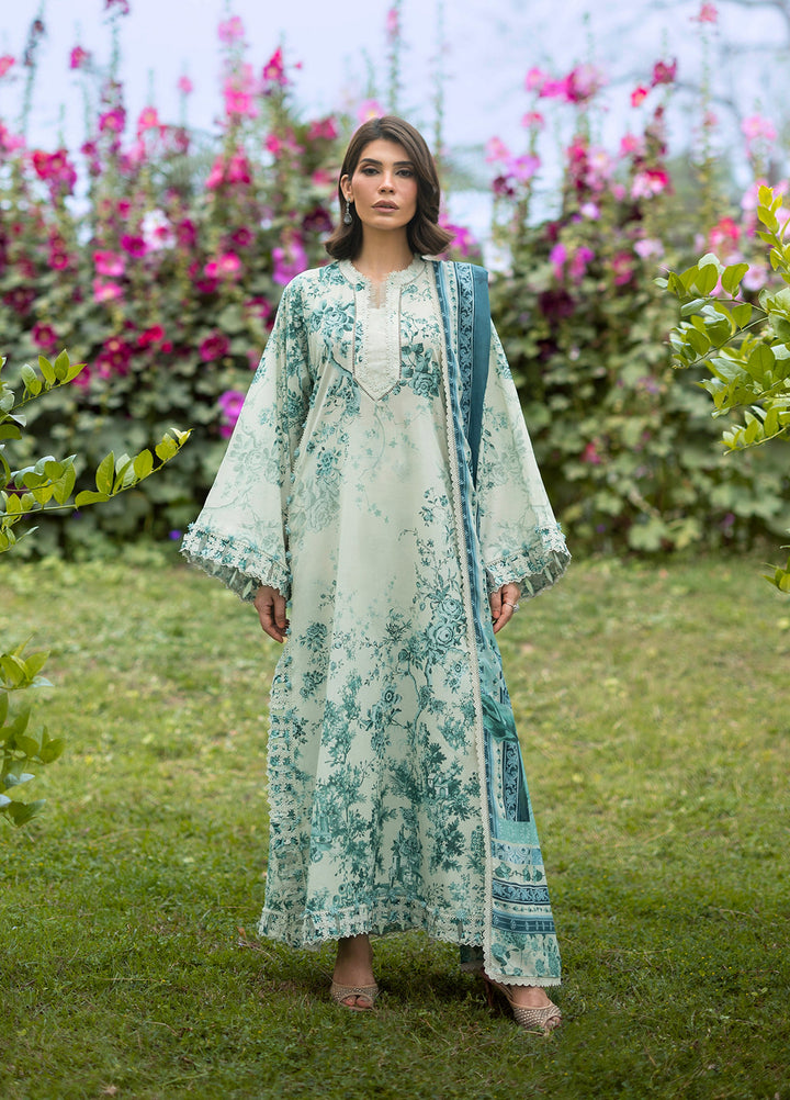 Bridgerton by Elaf Unstitched Printed Lawn 3 Piece Suit EL26ULB EPB-7A - Summer Collection