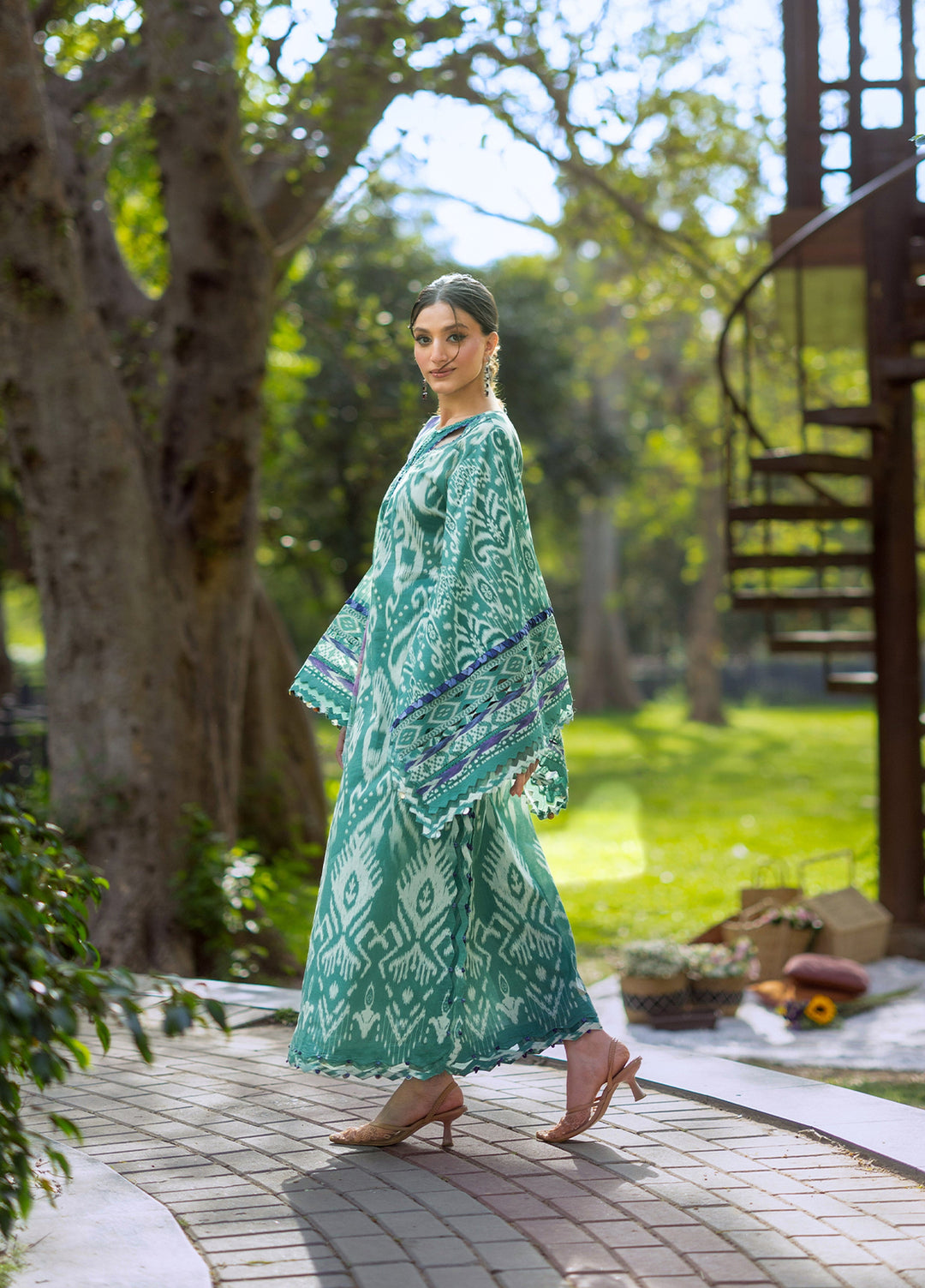 Bridgerton by Elaf Unstitched Printed Lawn 3 Piece Suit EL26ULB EPB-1A - Summer Collection