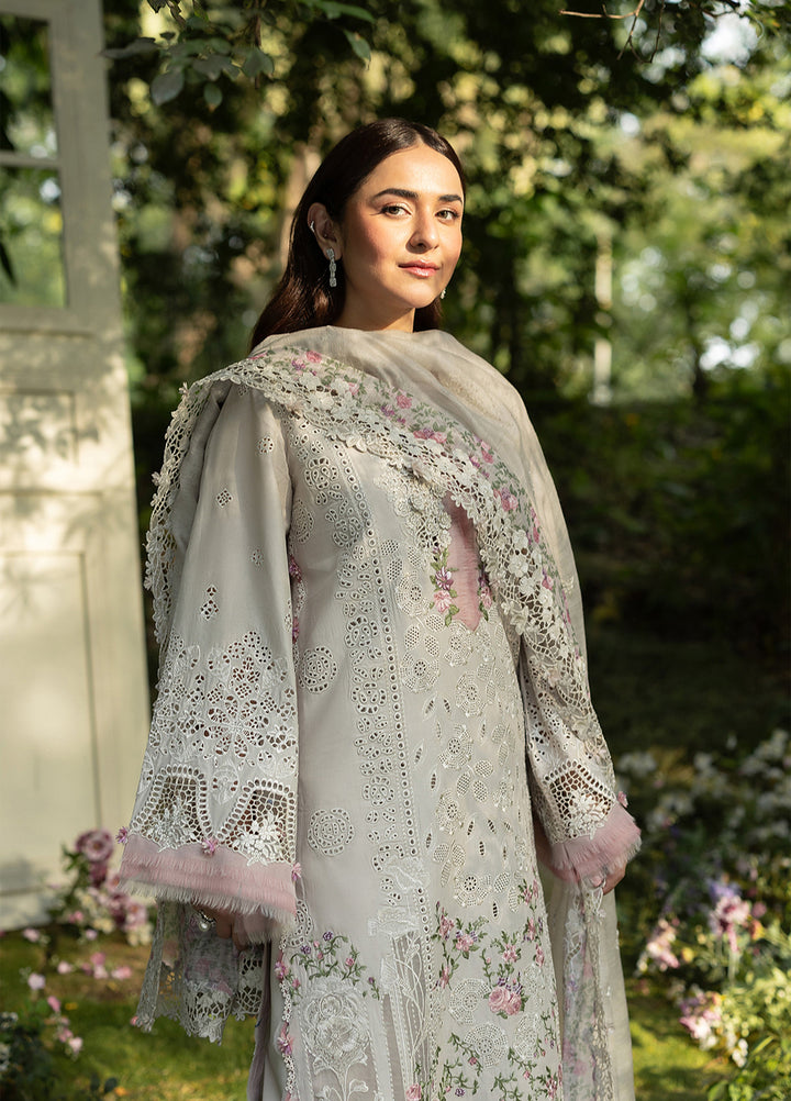 Elaf Premium Unstitched Embroidered Lawn 3 Piece Suit EL26ULF All Magical ELQ-1A - Festive Collection