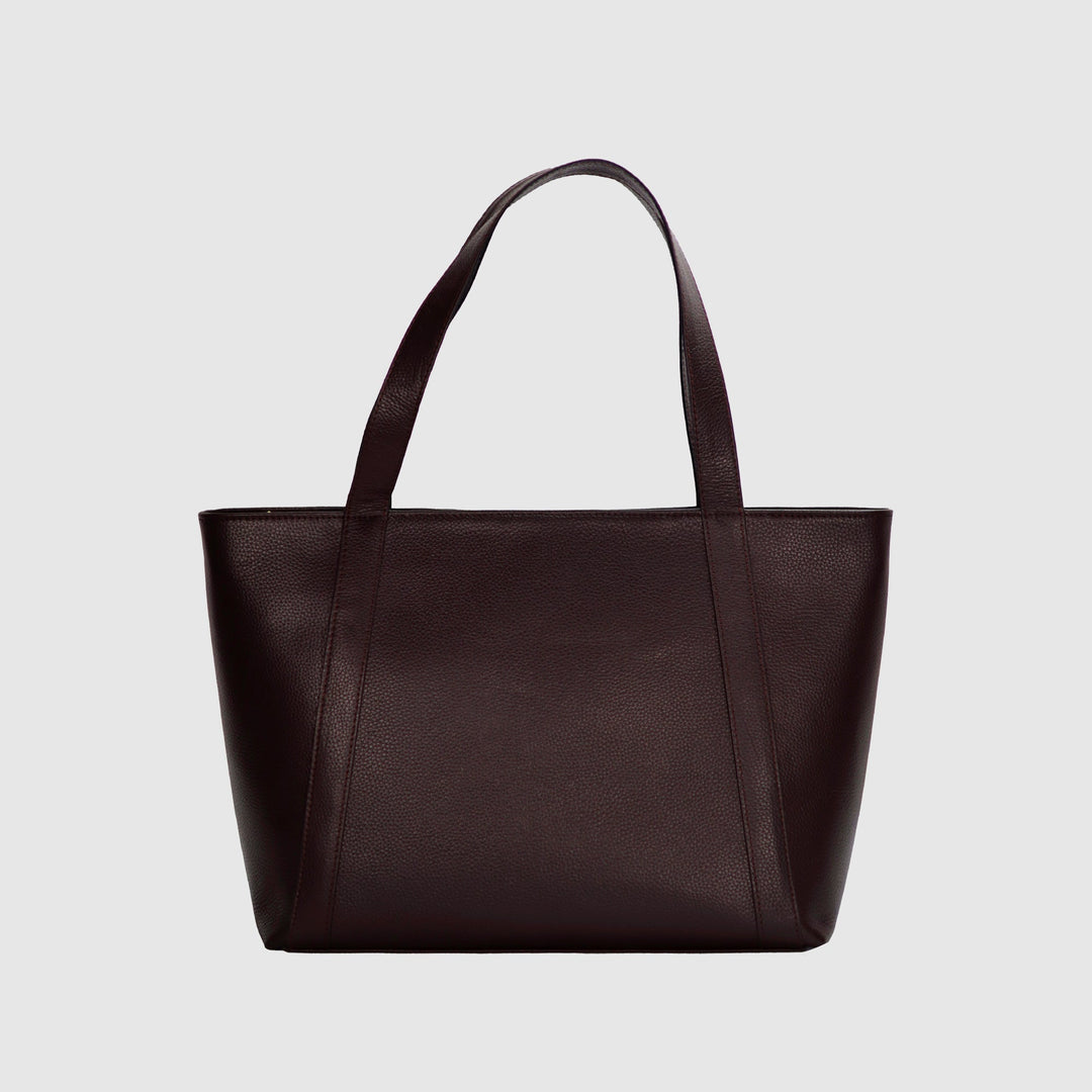 Lafanzo Unisex Leather Verla Tote Bag Midnight Brown - Accessories Collection