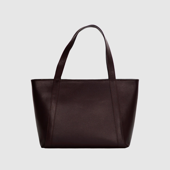 Lafanzo Unisex Leather Verla Tote Bag Midnight Brown - Accessories Collection
