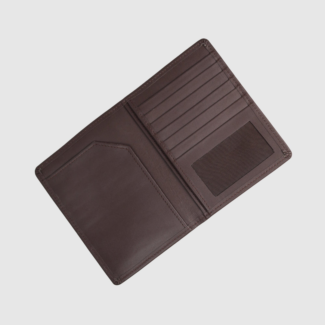 Lafanzo Unisex Leather Glenmore Passport Wallet Brown - Accessories Collection