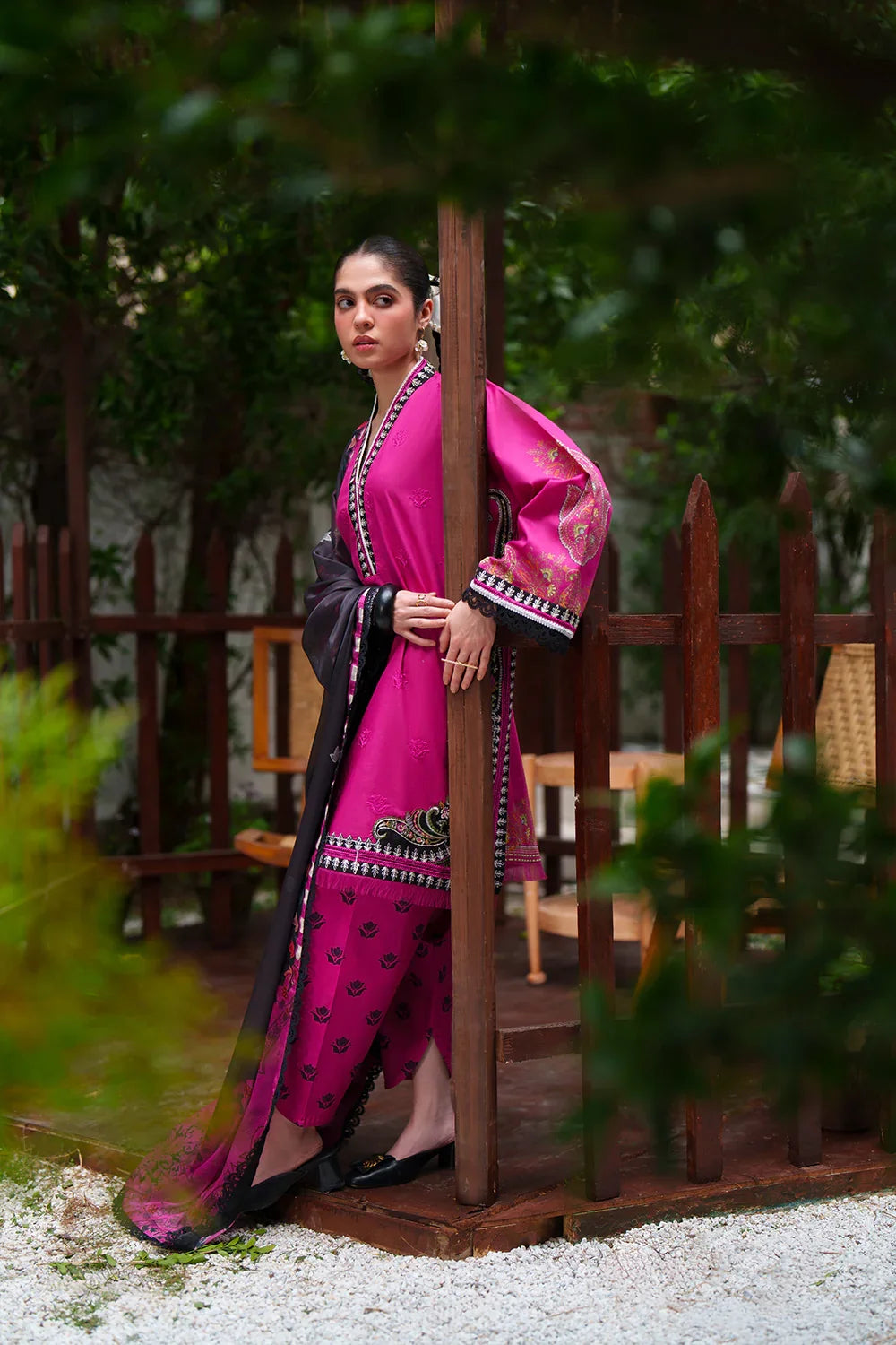 Laanem by Saira Rizwan Unstitched Embroidered Lawn 3 Piece Suit SR26ULL AMARA-А - Summer Collection