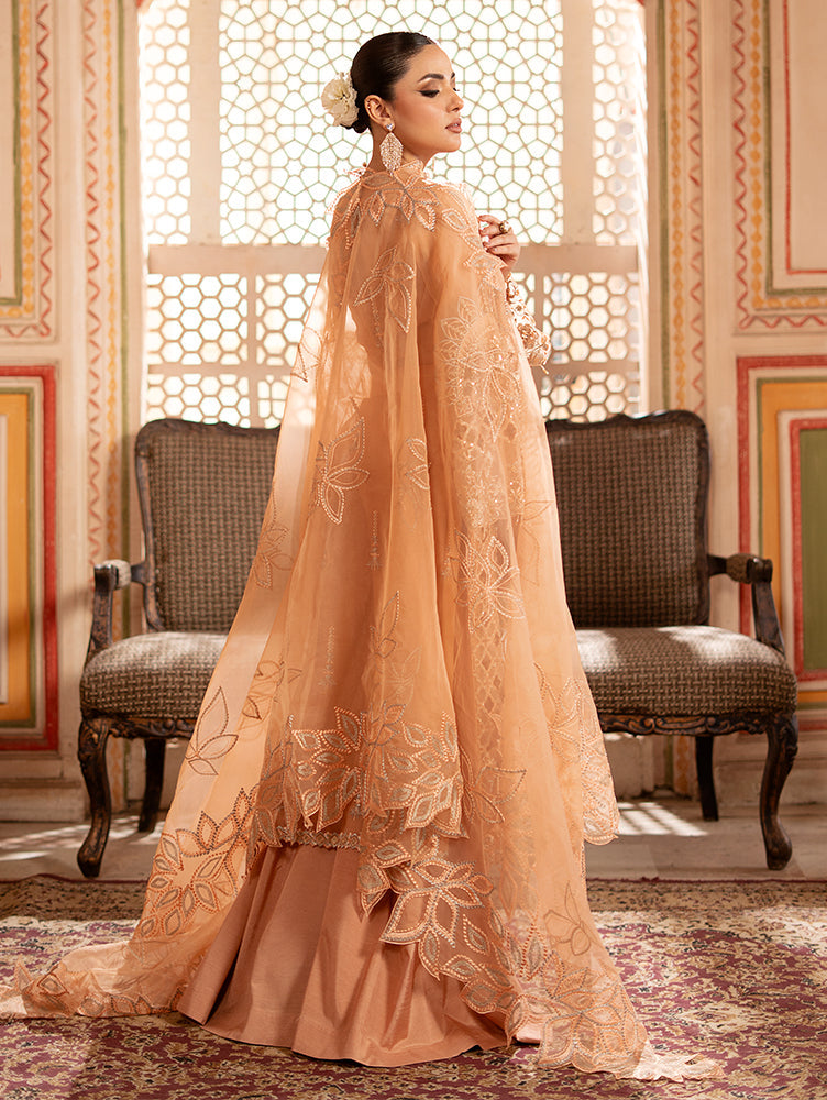 Zebtan Women Unstitched Embroidered Organza 3 Piece Suit RZ-01 Festive Collection