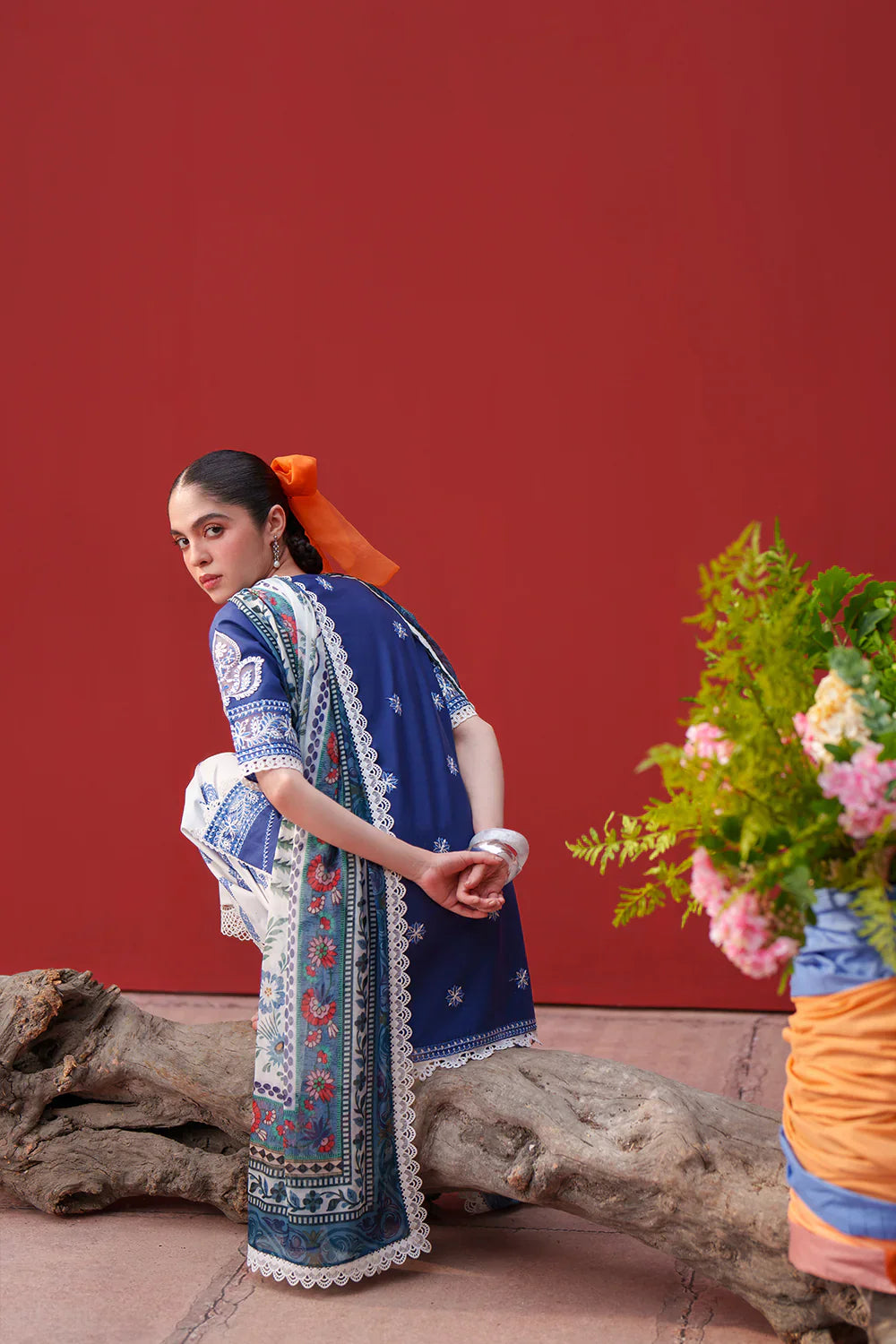 Laanem by Saira Rizwan Unstitched Embroidered Lawn 3 Piece Suit SR26ULL ZOYA-A - Summer Collection