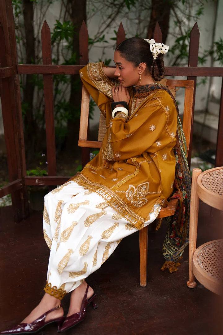 Laanem by Saira Rizwan Unstitched Embroidered Lawn 3 Piece Suit SR26ULL ZOYA-B - Summer Collection