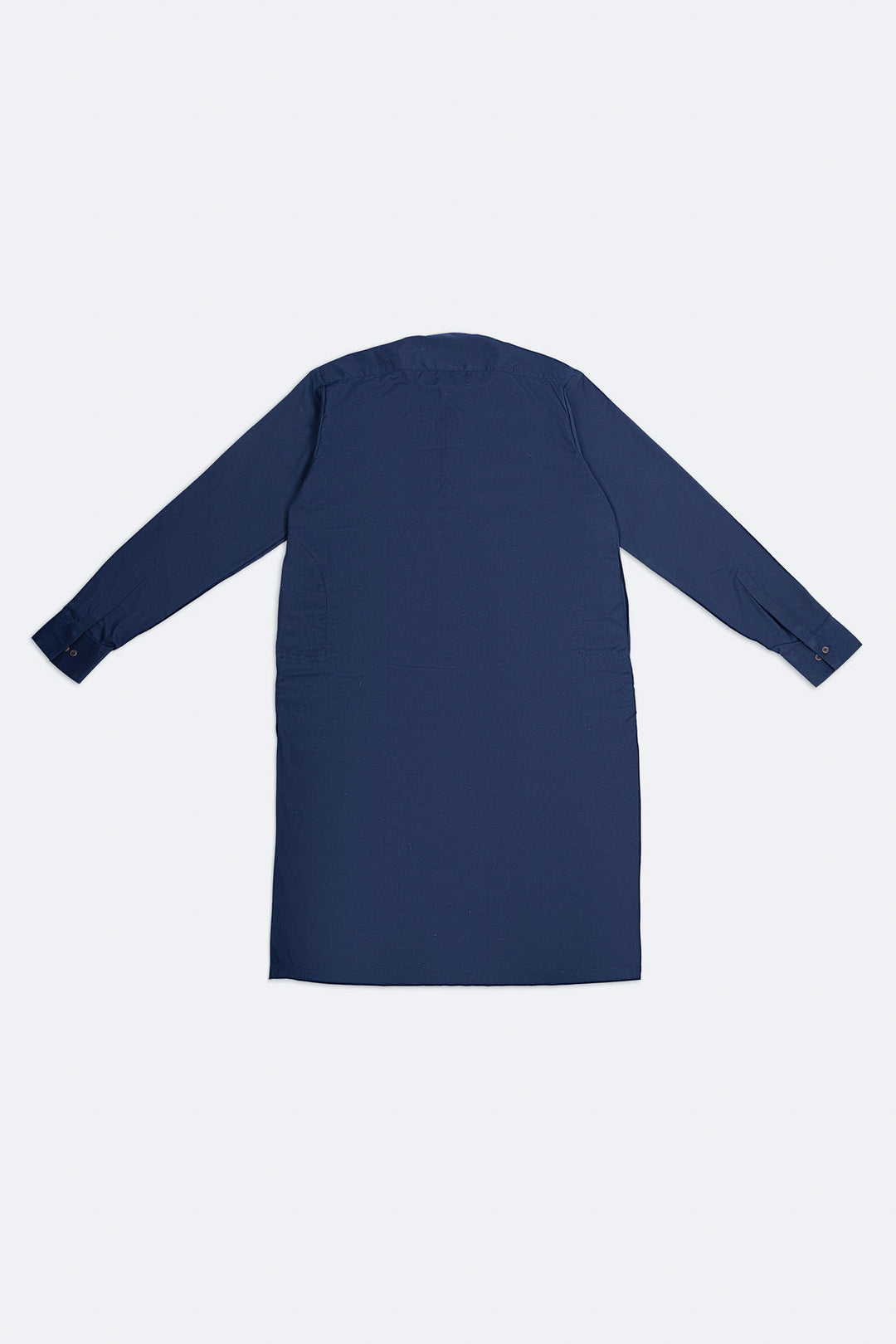 Muraqsh Ready To Wear Embroidered Cotton Men Formal Navy Blue Kurta Shalwar Collar Neck MUR-FNBKS - Summer Collection