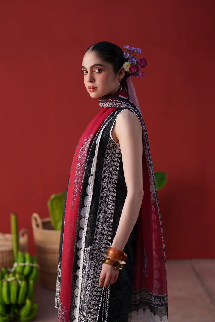 Laanem by Saira Rizwan Unstitched Embroidered Lawn 3 Piece Suit SR26ULL NERAYA-B - Summer Collection