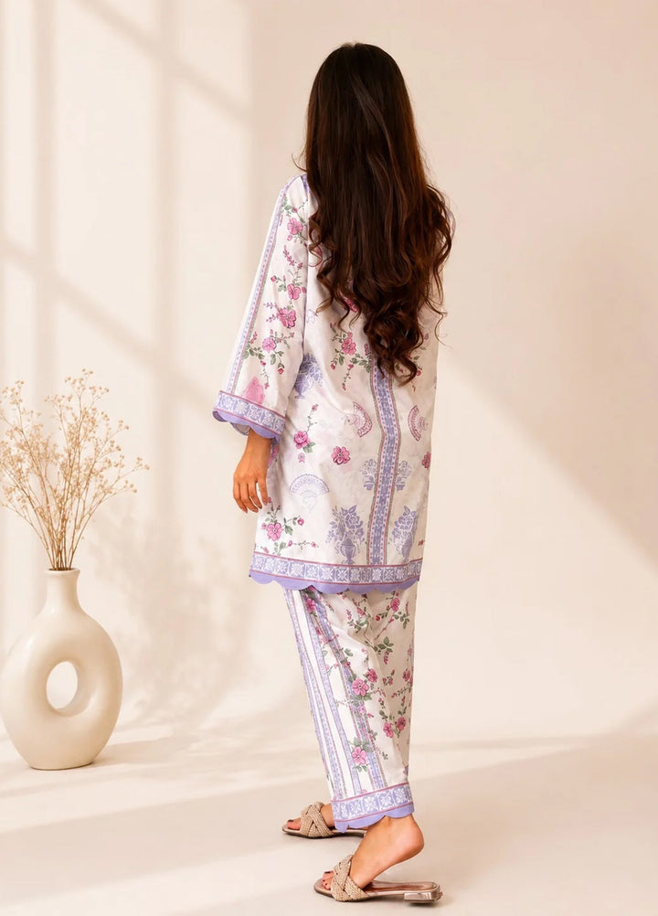 Saba Sumaiya Women RTW Printed Crepe Lawn 2 Piece Suit SS-78658 Lilac Whisper - Casual Collection