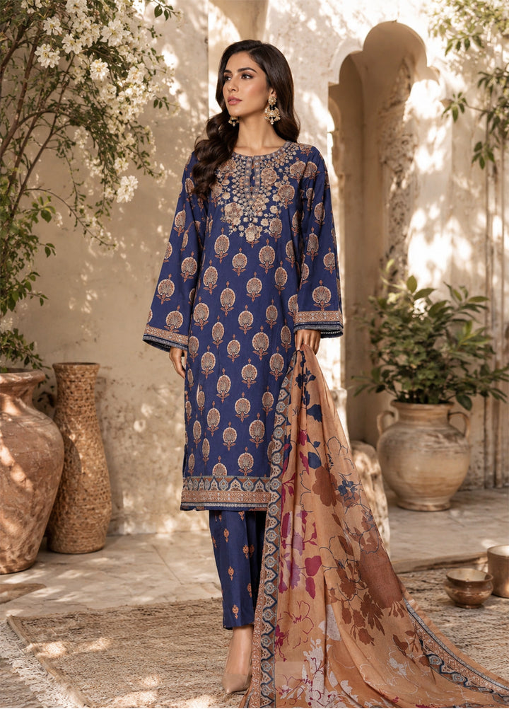 Daily Wear by HZ Textiles RTW Embroidered Lawn 3 Piece Suit HZ26PDW CPE-3P-048 - Casual Collection