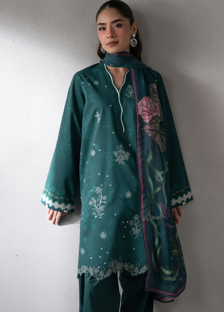 Selure by Seran Women Unstitched Embroidered Lawn 3 Piece Suit SN26ULS Verdelle D-01 - Casual Collection