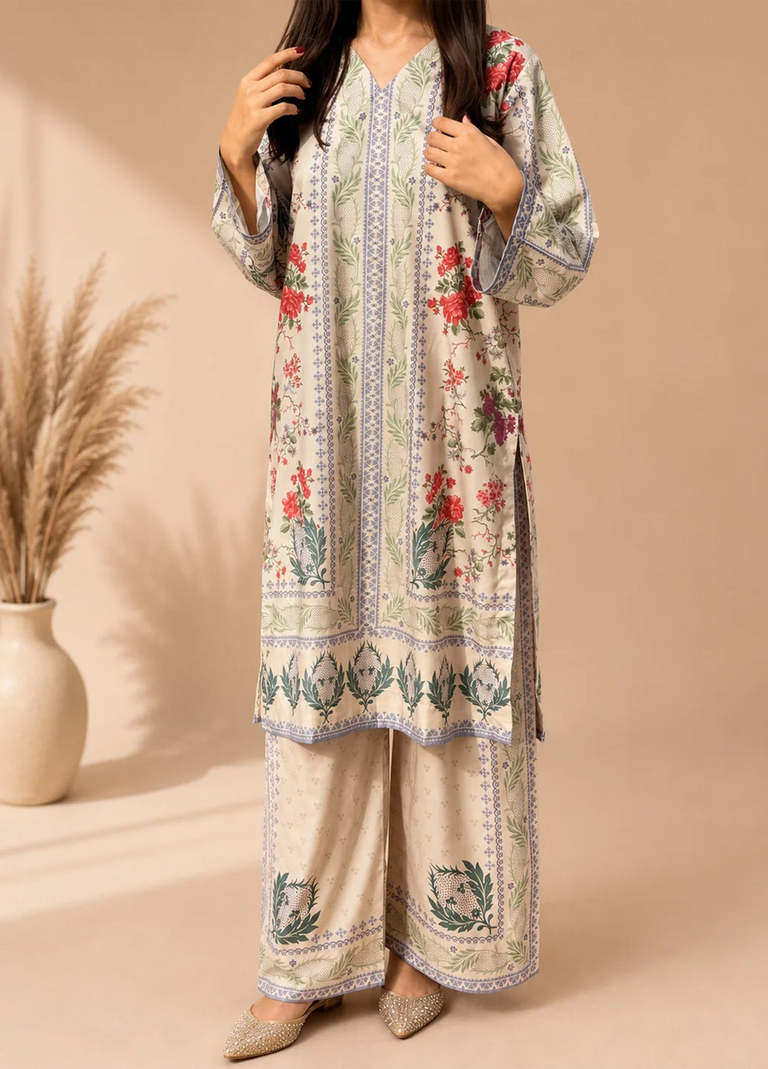 Saba Sumaiya Women RTW Printed Crepe Lawn 2 Piece Suit SS-78655 Vintage Petal - Casual Collection