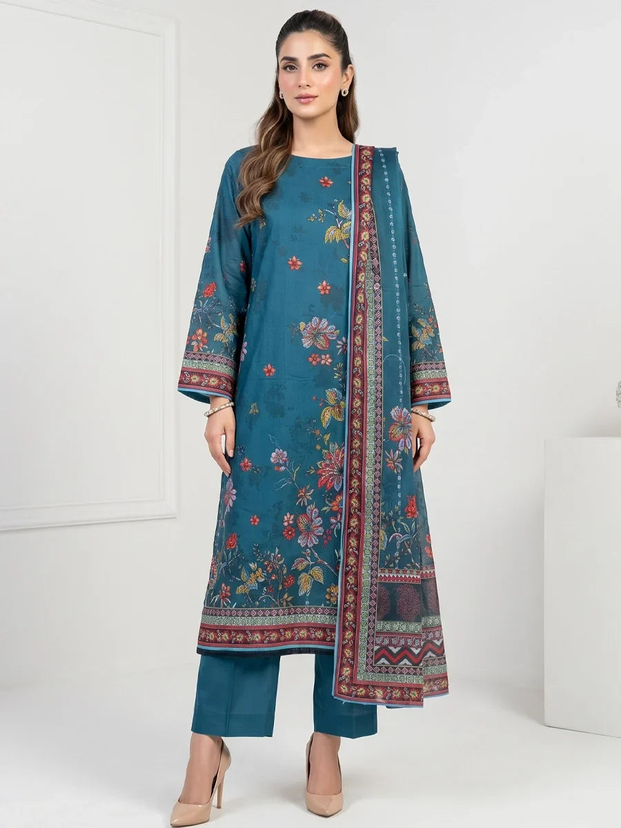 Salitex Unstitched Printed Lawn 3 Piece Suit SSW6U3P425 Summer Collection
