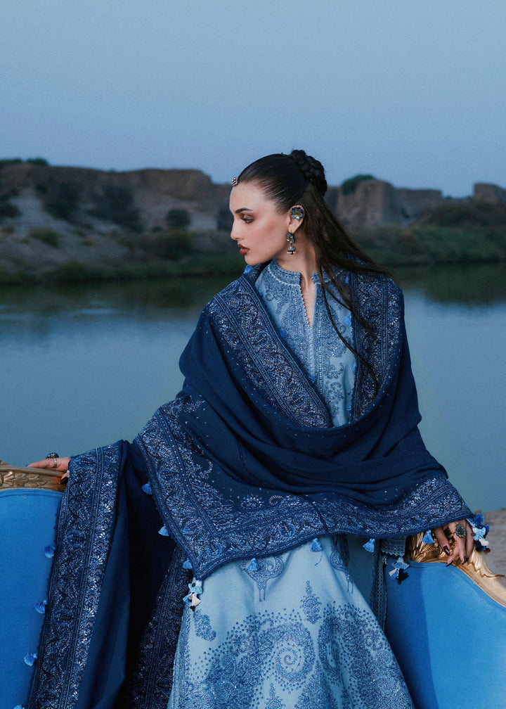 Radha Kishan by Hussain Rehar Unstitched Embroidered Karandi 3 Piece Suit AAB - Winter Collection