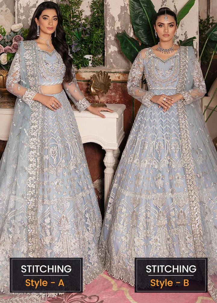 Aangan by Imrozia Premium Embroidered Net Suits Unstitched 3 Piece IMP22A IB-27 Zeenat - Bridal Collection