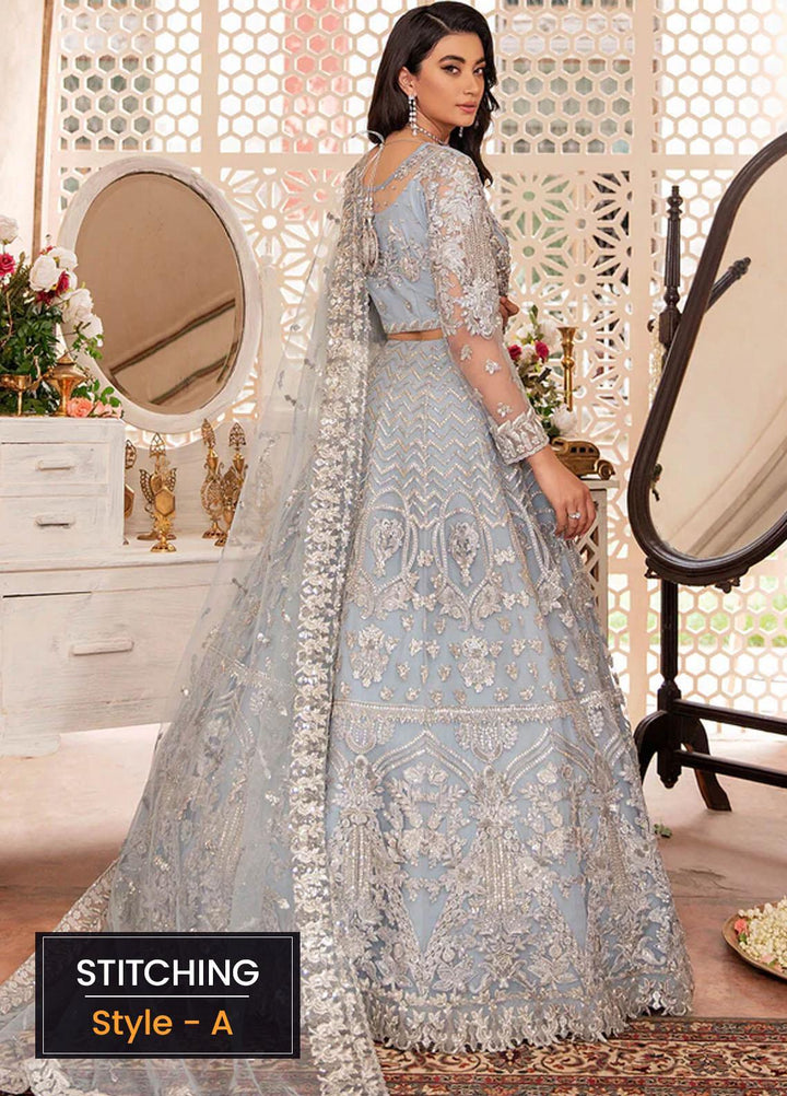 Aangan by Imrozia Premium Embroidered Net Suits Unstitched 3 Piece IMP22A IB-27 Zeenat - Bridal Collection