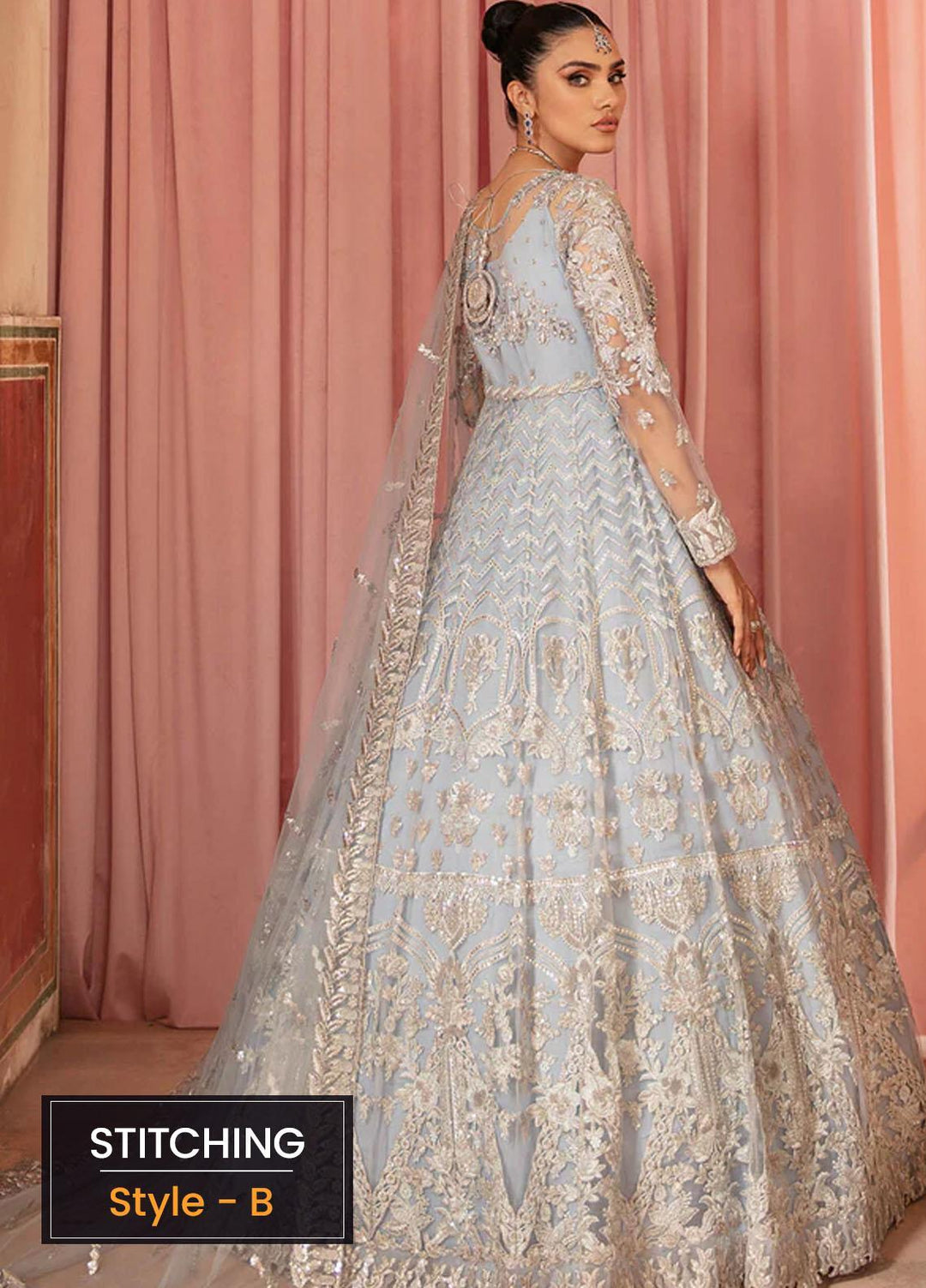 Aangan by Imrozia Premium Embroidered Net Suits Unstitched 3 Piece IMP22A IB-27 Zeenat - Bridal Collection