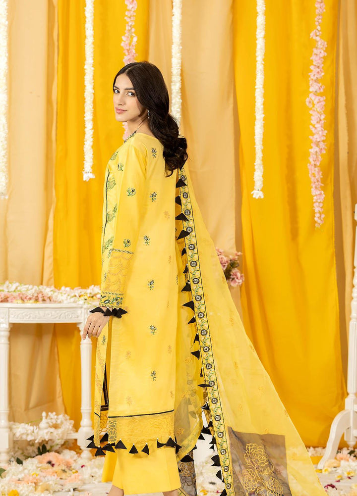 Ghazal By Humdum Embroidered Lawn Suits Unstitched 3 Piece HD23G D-06 - Summer Collection