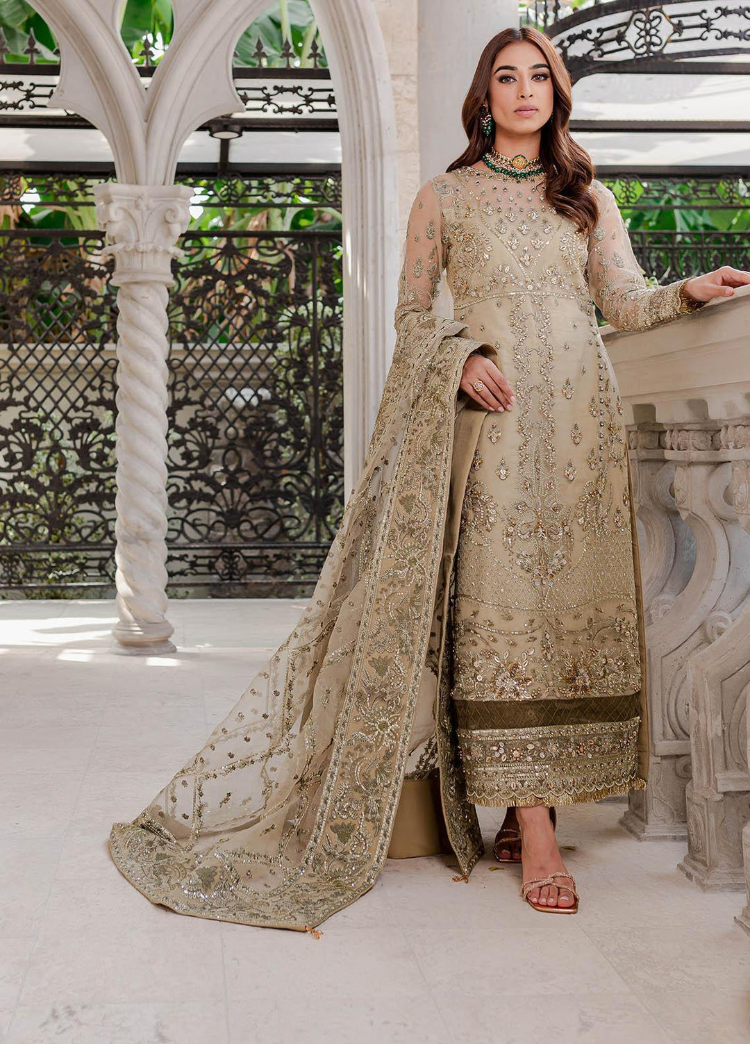 Gulaal Luxury Embroidered Organza 3 Piece Dress GL22LP-1 05 Warina