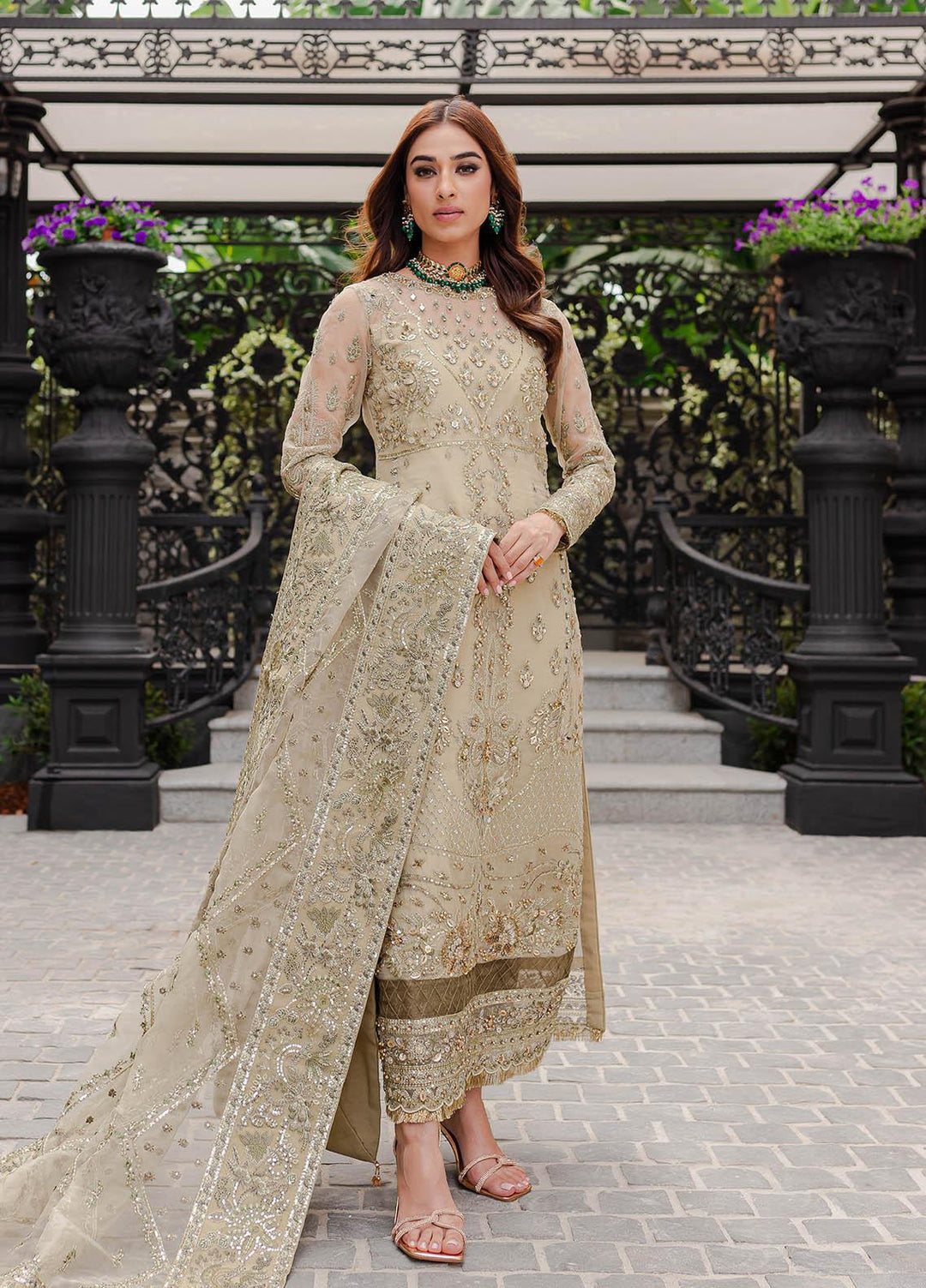 Gulaal Luxury Embroidered Organza 3 Piece Dress GL22LP-1 05 Warina