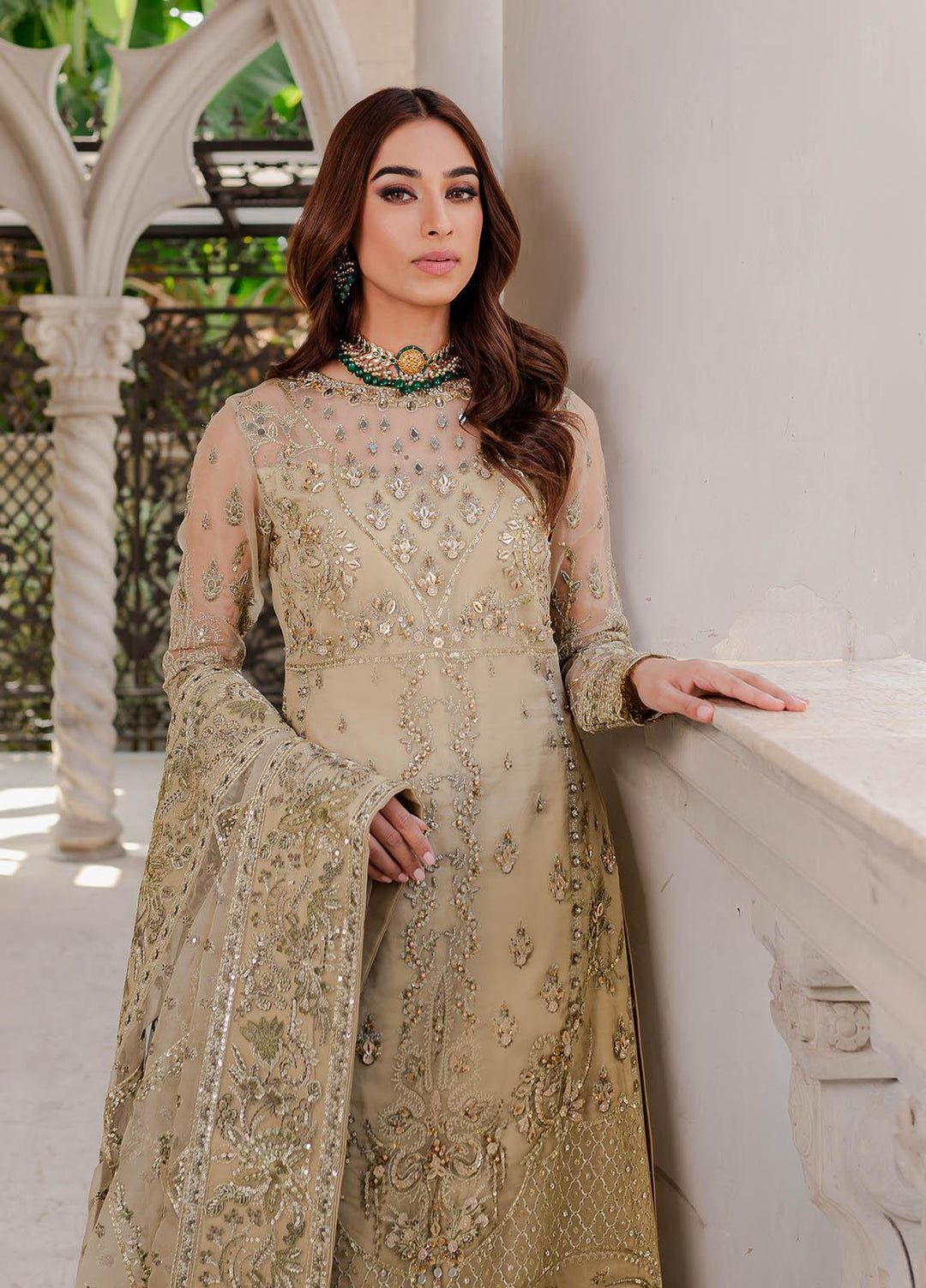 Gulaal Luxury Embroidered Organza 3 Piece Dress GL22LP-1 05 Warina