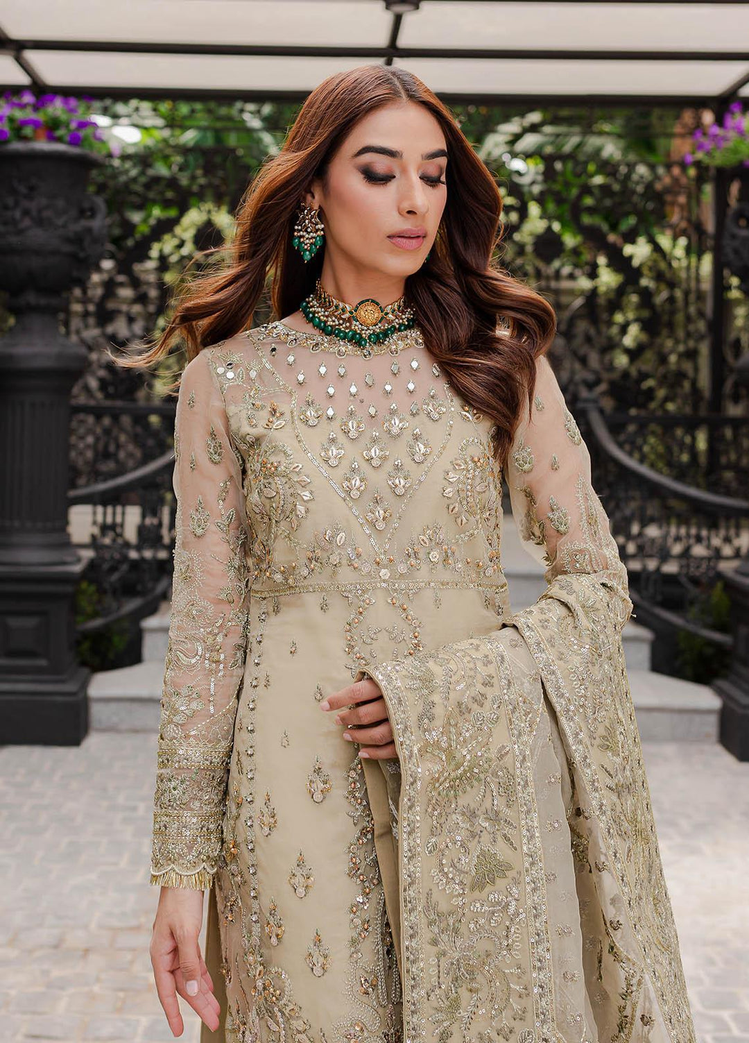 Gulaal Luxury Embroidered Organza 3 Piece Dress GL22LP-1 05 Warina