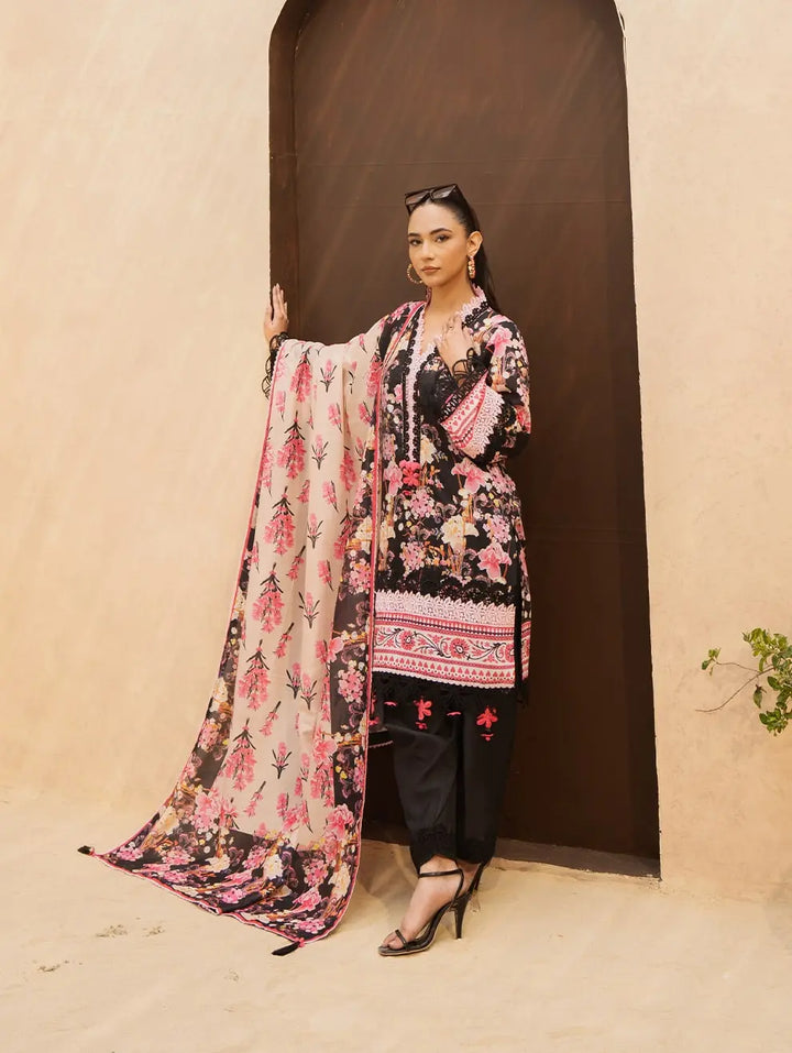 Dastaan by Menaal Unstitched Printed Lawn 3 Piece Suit ML26ULS DP-04A - Festive Collection