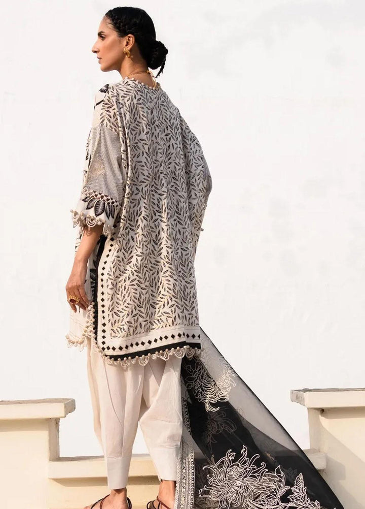 Muzlin By Sana Safinaz Embroidered Lawn Suits Unstitched 3 Piece SS23MZ 1A - Summer Collection