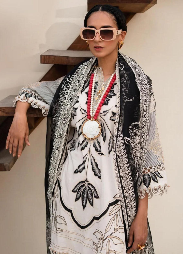 Muzlin By Sana Safinaz Embroidered Lawn Suits Unstitched 3 Piece SS23MZ 1A - Summer Collection