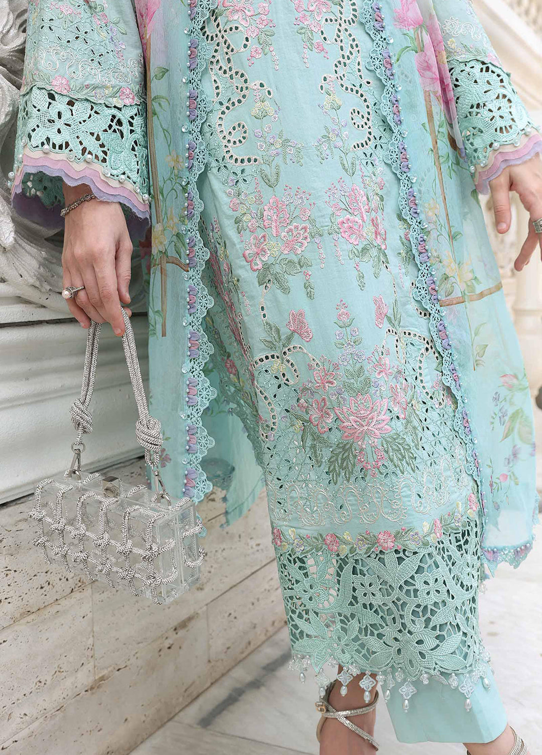 Maria B Unstitched Embroidered Lawn 3 Piece Suit MB26ULE D15 - Eid Collection