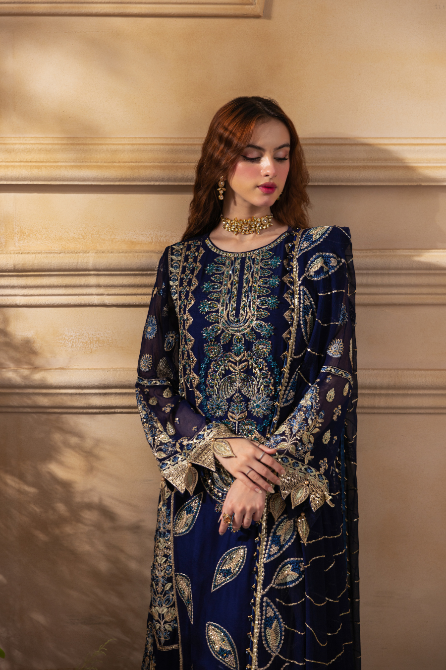 Zebtan Women Unstitched Embroidered Chiffon 3 Piece Suit ZC-06 Festive Collection