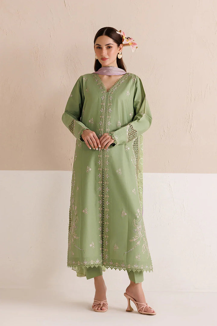 Mistfall by Panache Apparel RTW Embroidered Cotton 3 Piece Suit caelis Eid Collection