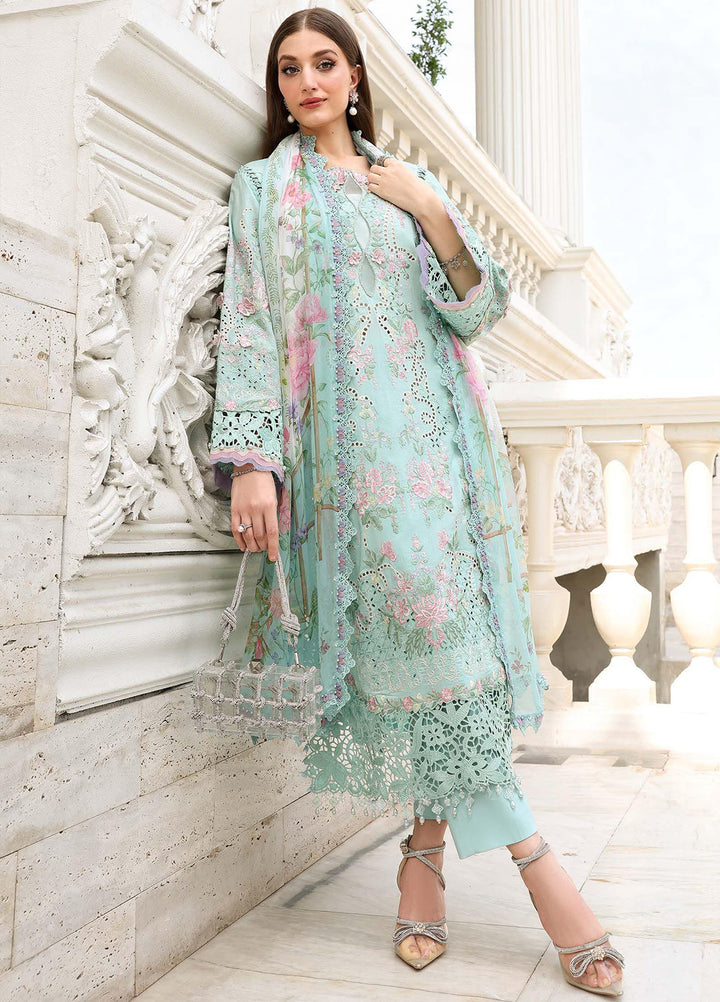 Maria B Unstitched Embroidered Lawn 3 Piece Suit MB26ULE D15 - Eid Collection