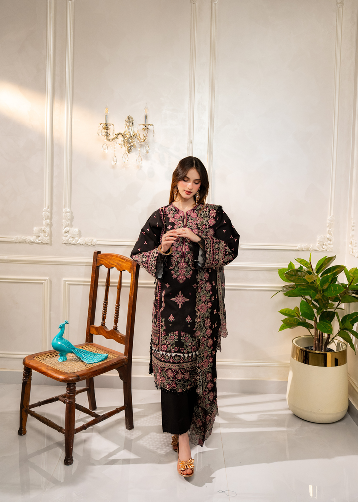 Aria By Meerak RTW Embroidered Lawn 3 Piece Suit Lael Festive Collection