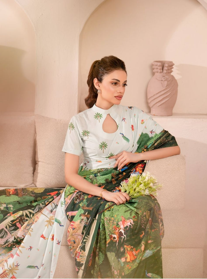 Irtiqa by Anayra Amal RTW Printed Raw Silk 2 Piece Suit Dastaan Festive Collection
