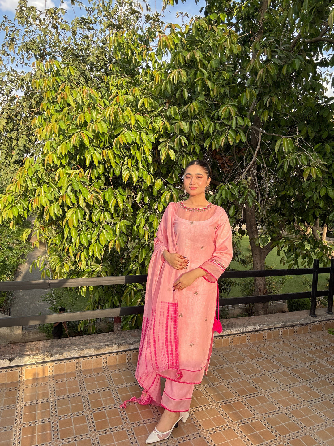 Syah Women RTW Embroidered Linen 3 Piece Suit Mira - Eid Collection