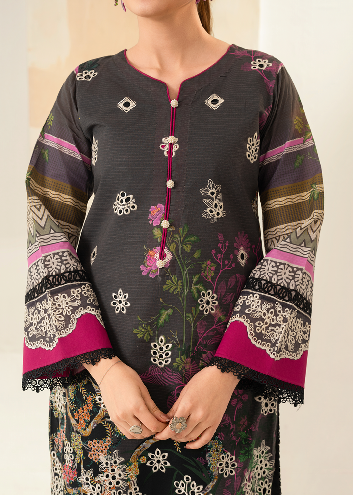 Solace by Meerak RTW Embroidered Lawn 3 Piece Suit DL-06 - Casual Collection